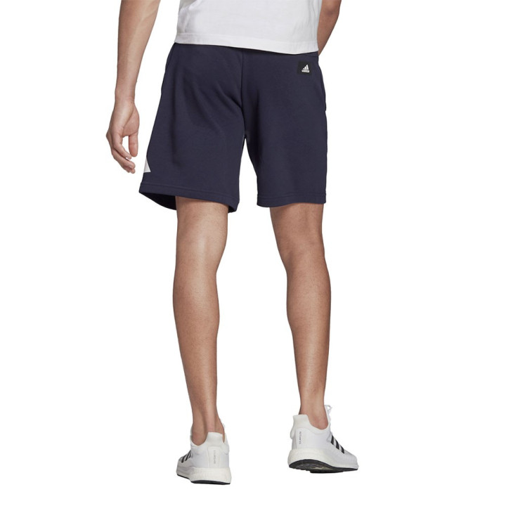 ADIDAS Shorts Sportivi Logo Eco Blu Uomo