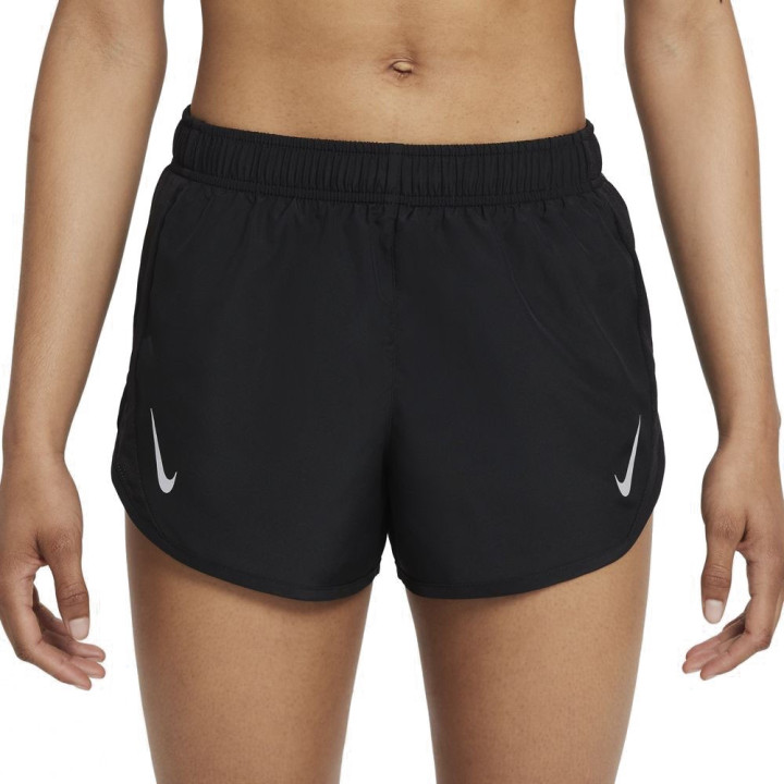 Nike Pantaloncini Running Tempo Race Nero Argento Donna