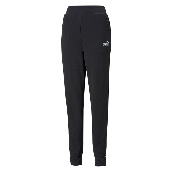 Puma Pantaloni Con Polsino Logo Nero Donna