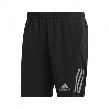 ADIDAS Pantaloncini Running Own Nero Argento Uomo