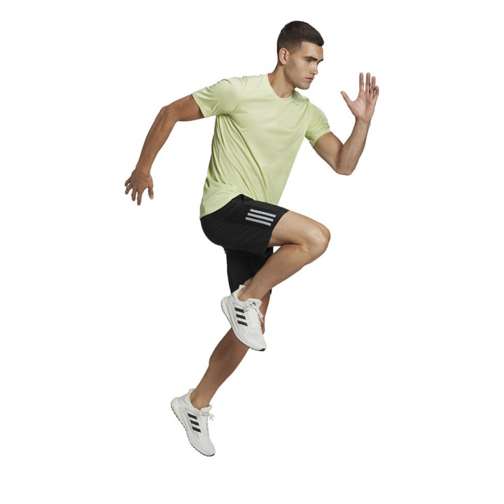 ADIDAS Pantaloncini Running Own Nero Argento Uomo