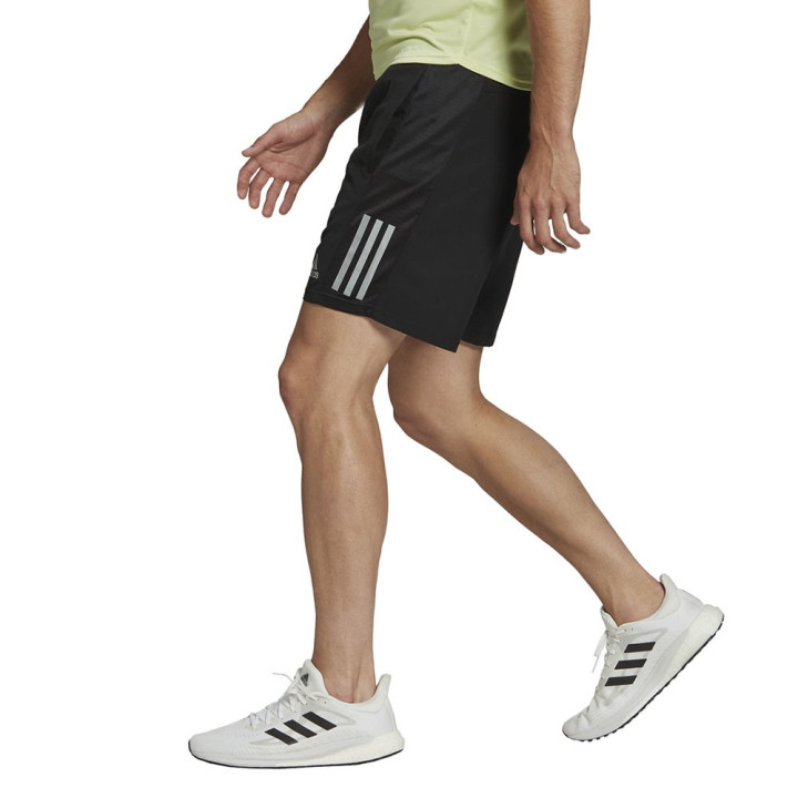 ADIDAS Pantaloncini Running Own Nero Argento Uomo
