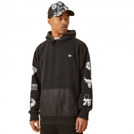Nba Distressed multi Team logo nero