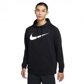 Nike Felpa Con Cappuccio Logo Nero Uomo