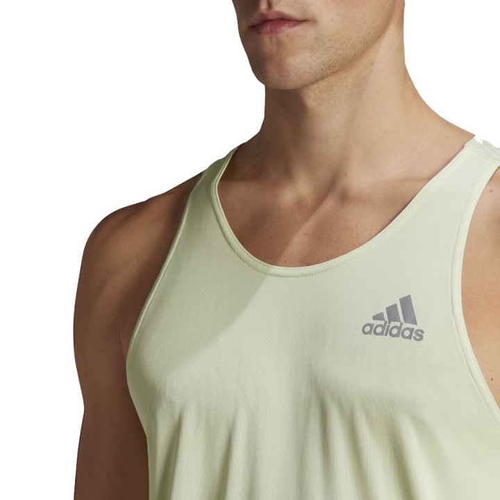 ADIDAS Canotta Running Own Almost Lime Reflective Argento Uomo