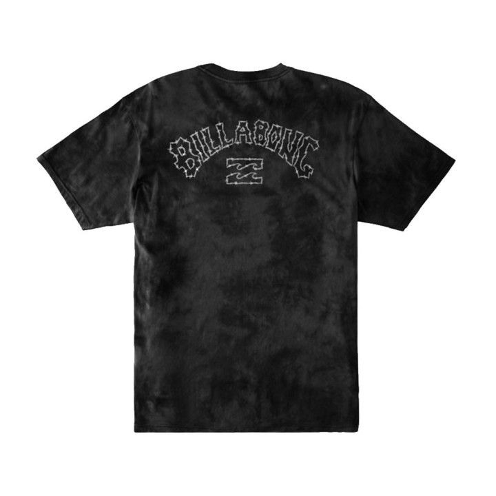 Billabong T-Shirt Logo Tie Die Nero Uomo