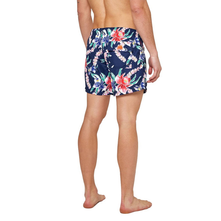 Sundek Costume Boxer 14 Fantasia Foglie Blu Uomo