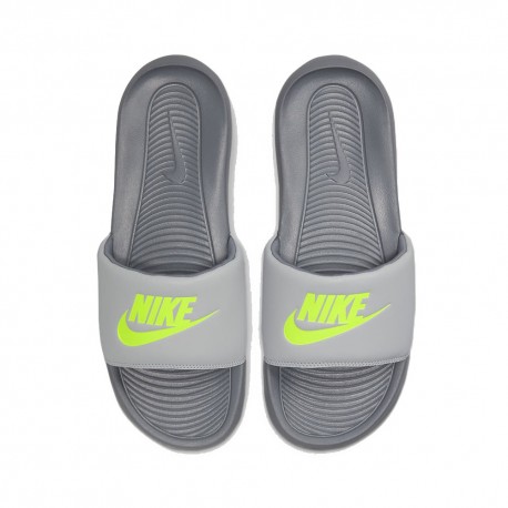 Nike Victori One Grigio Lime - Ciabatte Mare Uomo