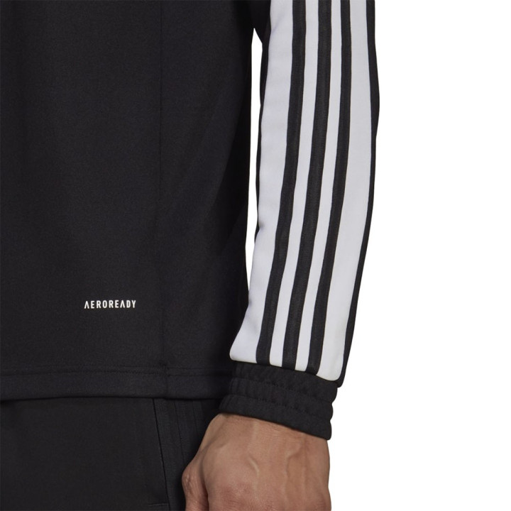 ADIDAS Felpa Calcio Zip Training Squadra 21 Nero Bianco Uomo