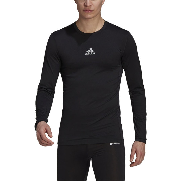 ADIDAS Maglia Compression Techfit Nero Uomo