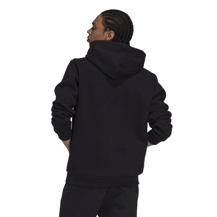 ADIDAS Originals Felpa Con Cappuccio Logo Piccolo Nero Uomo