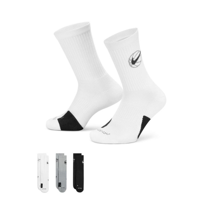 Calza X3 Everyday Crew Bianco Grigio Nero