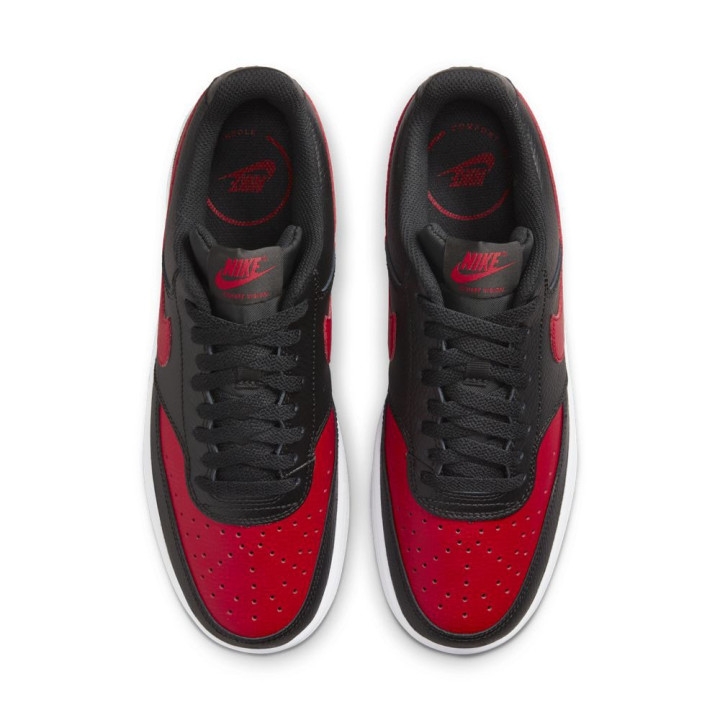 Nike Court Vision Low Nero Rosso - Sneakers Uomo