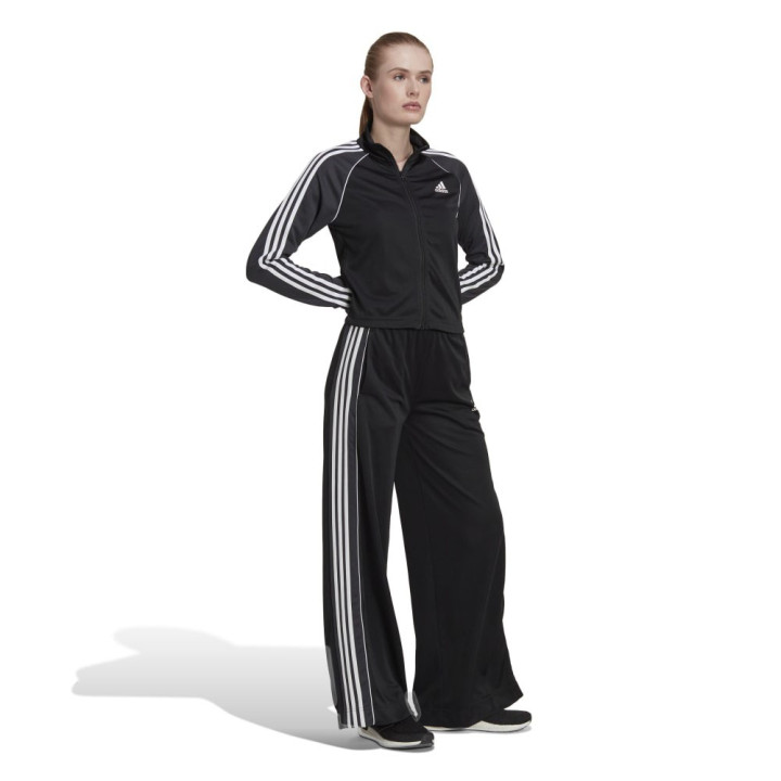 ADIDAS Tuta Sportiva Con Pantapalazzo Nero Donna