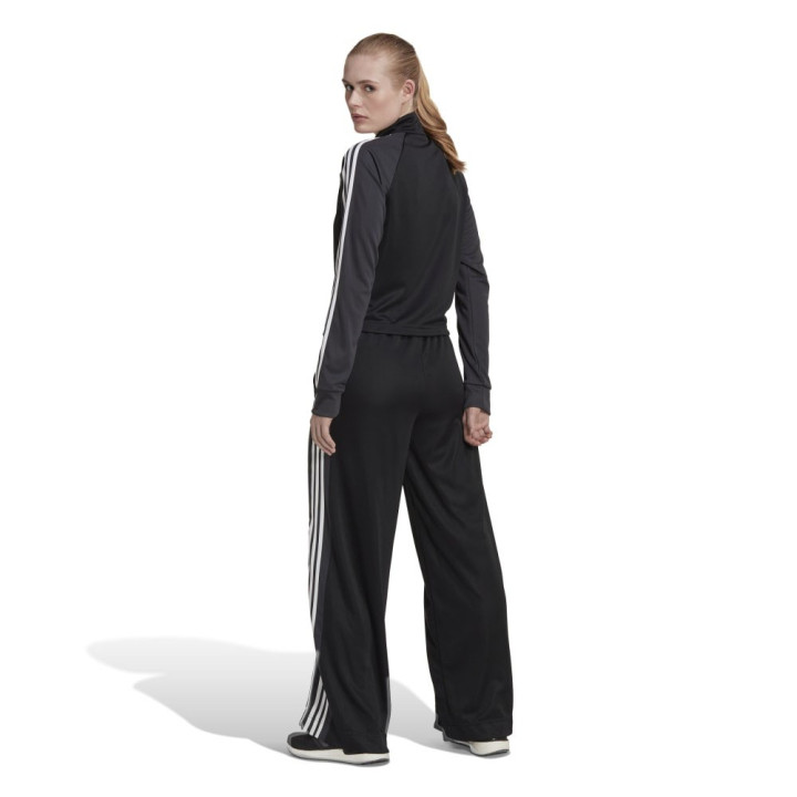 ADIDAS Tuta Sportiva Con Pantapalazzo Nero Donna