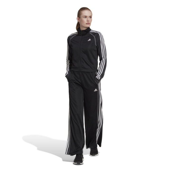 ADIDAS Tuta Sportiva Con Pantapalazzo Nero Donna