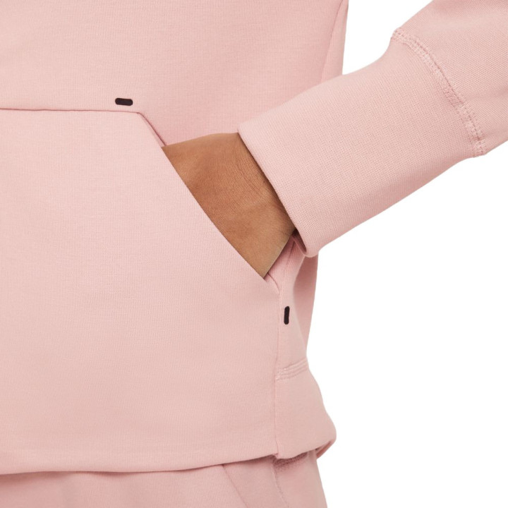 Nike Felpa Palestra Full Zip Con Cappuccio Tech Fleece Rosa Bambina