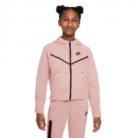 Full Zip Con Cappuccio Tech Fleece rosa