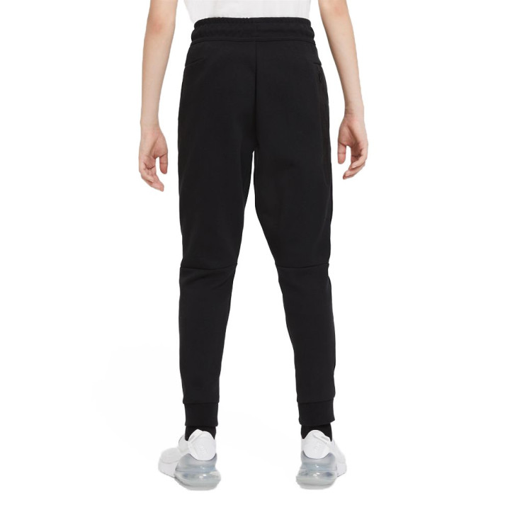 Nike Pantaloni Con Polsino Tech Fleece Nero Bambino