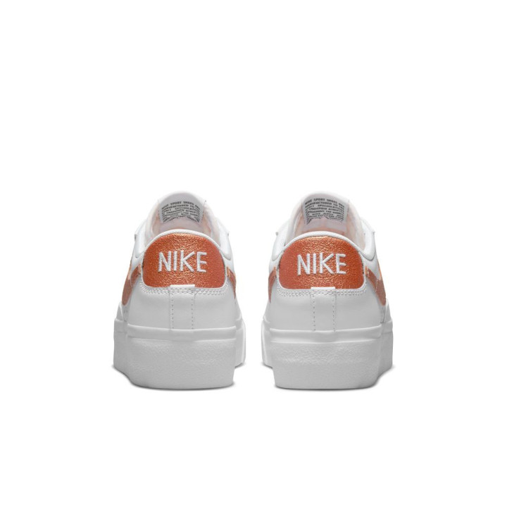 Nike Blazer Low Platform New Bianco Bronzo - Sneakers Donna