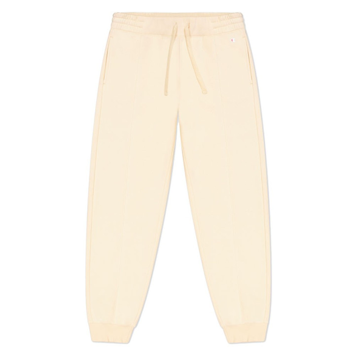 Champion Pantaloni Con Polsino Super Vita Alta Beige Donna
