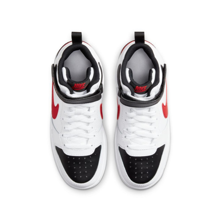 Nike Court Borough Mid 2 Gs Bianco Rosso - Sneakers Bambino