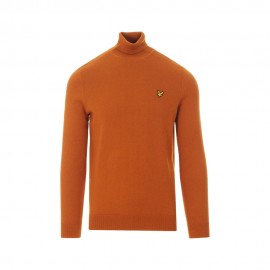 Maglione Dolcevita arancione Cammello
