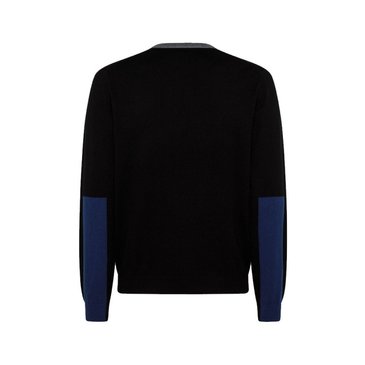 Sun 68 Maglione Girocollo Big Logo Nero Uomo