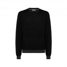 Maglione Girocollo Lana 100% nero