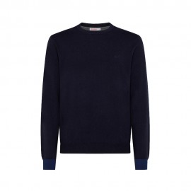 Maglione Girocollo Toppe blu