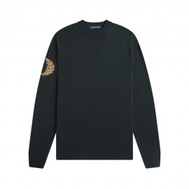Maglione Girocollo verde