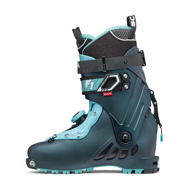 Scarpa F1 Anthracite-Aqua - Scarponi Sci Alpinismo Donna