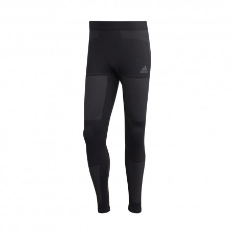 ADIDAS Leggings Running Primeknit Nero Carbon Uomo