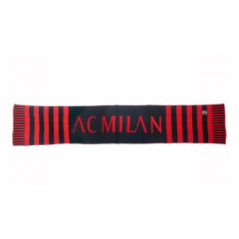 Sciarpa Calcio Milan logo nero rosso
