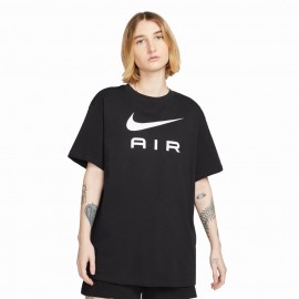 Nike T-Shirt Logo Nero Donna