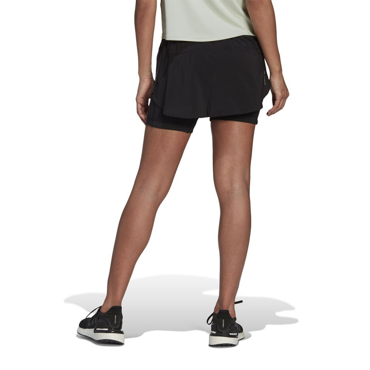 ADIDAS Pantaloncini Running Icons 3S Nero Donna