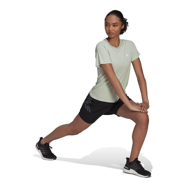 ADIDAS Pantaloncini Running Icons 3S Nero Donna