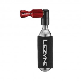 Gonfiaggio Bici Erogatore CO2 Trigger + Bomboletta 16GR nero rosso