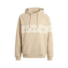 ADIDAS Originals Felpa Con Cappuccio Logo Beige Uomo