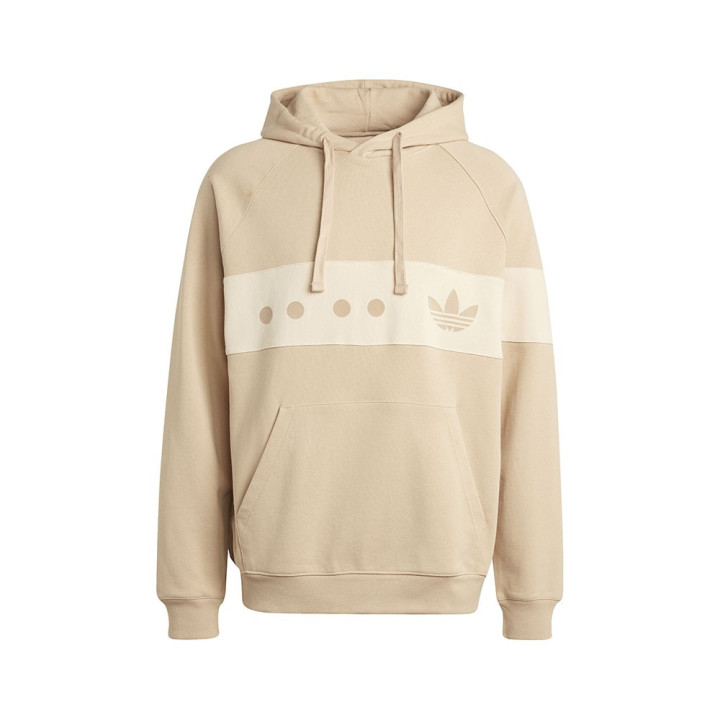 ADIDAS Originals Felpa Con Cappuccio Logo Beige Uomo