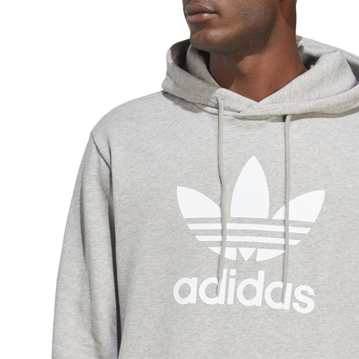 ADIDAS Originals Felpa Con Cappuccio Big Logo Grigio Uomo