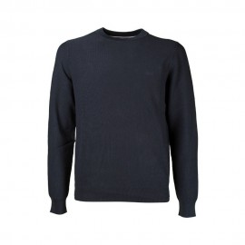 Maniche Lunghe Giro Piquet blu
