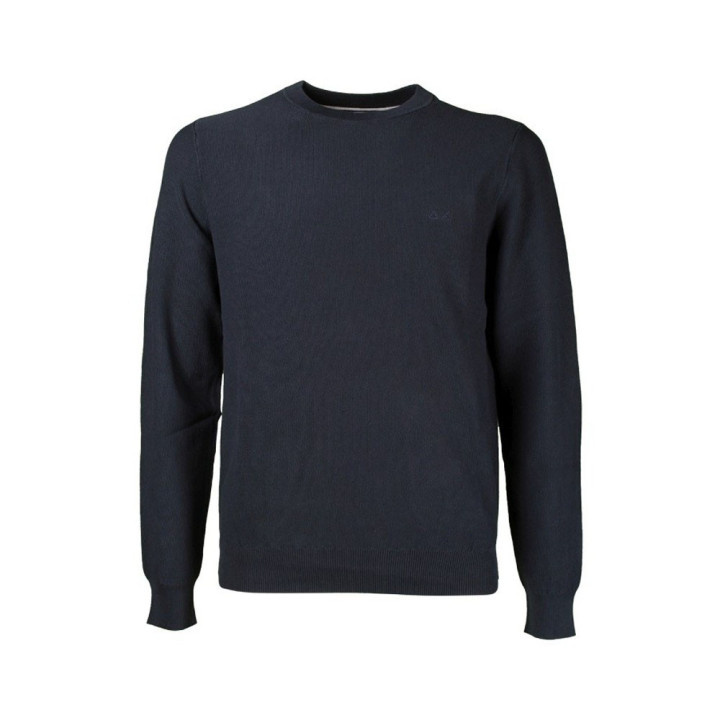 Sun 68 Maglia Maniche Lunghe Giro Piquet Blu Uomo