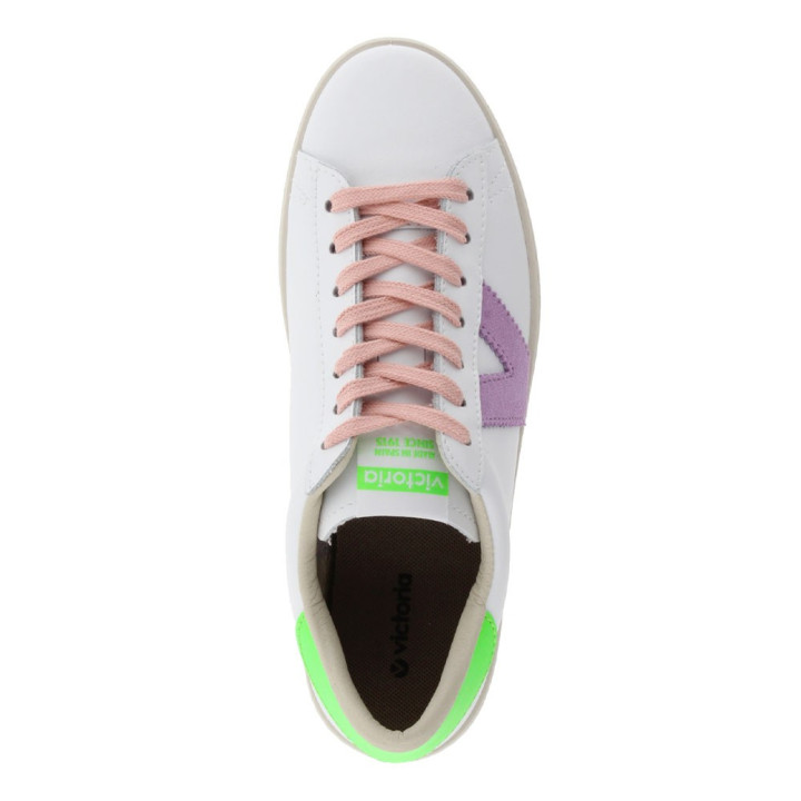 Victoria Berlin Neon Lea Bianco Verde - Sneakers Donna