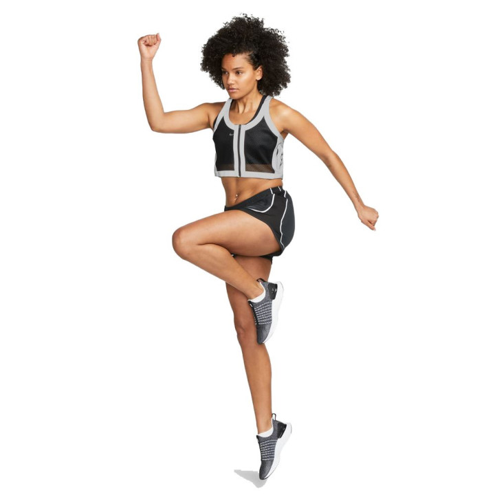 Nike Crop Top Running Dvs Reflective Nero Donna