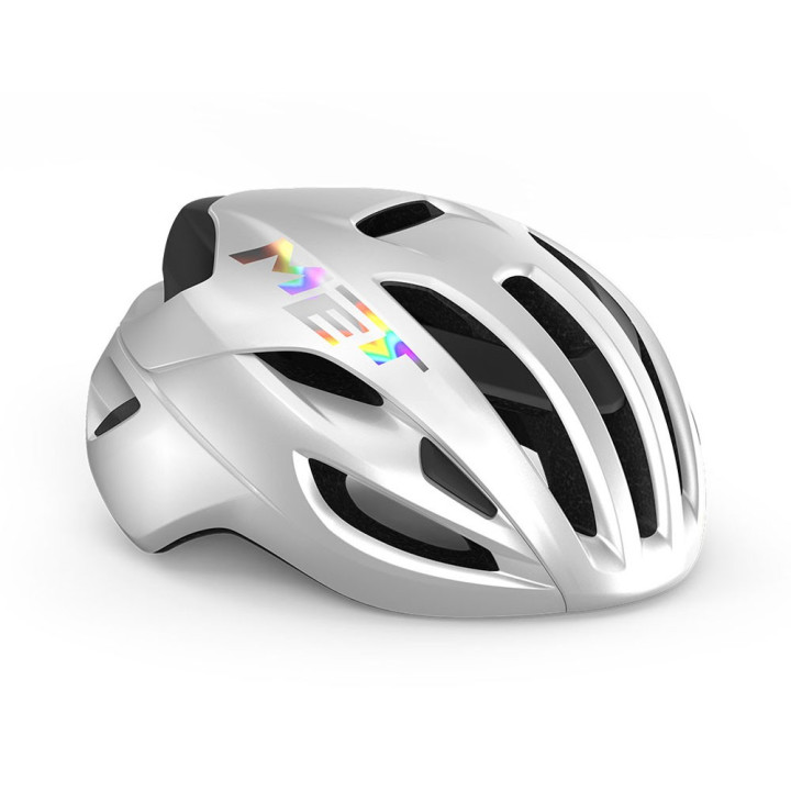 Met Casco Bici Rivale Mips White Holographic Glossy