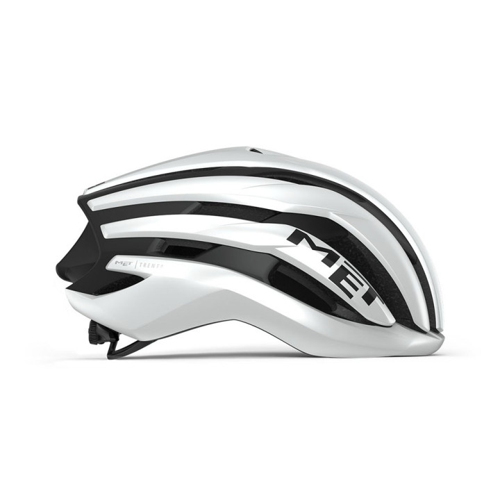 Met Casco Bici Trenta Mips White Black Matt Glossy Uomo