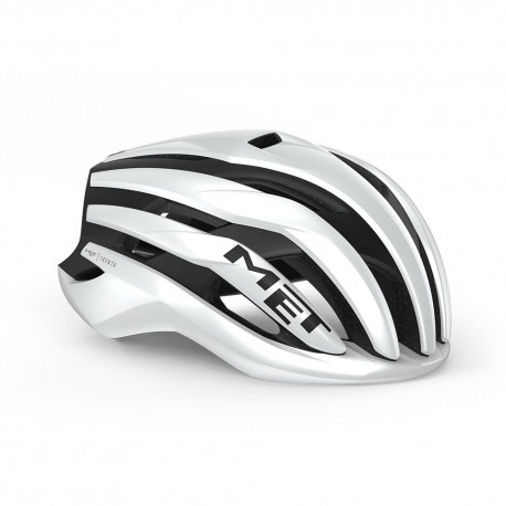 Met Casco Bici Trenta Mips White Black Matt Glossy Uomo