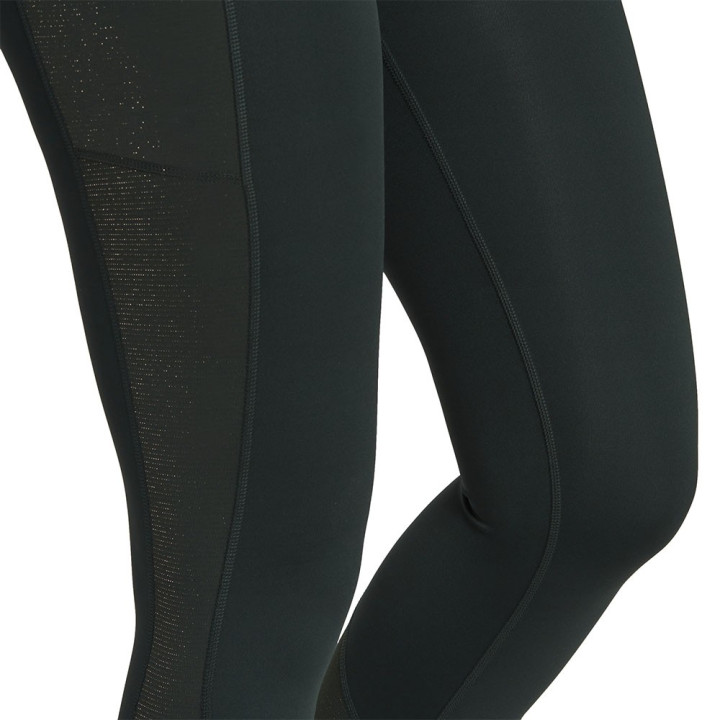 ADIDAS Leggings Sportivi Lurex Verde Donna