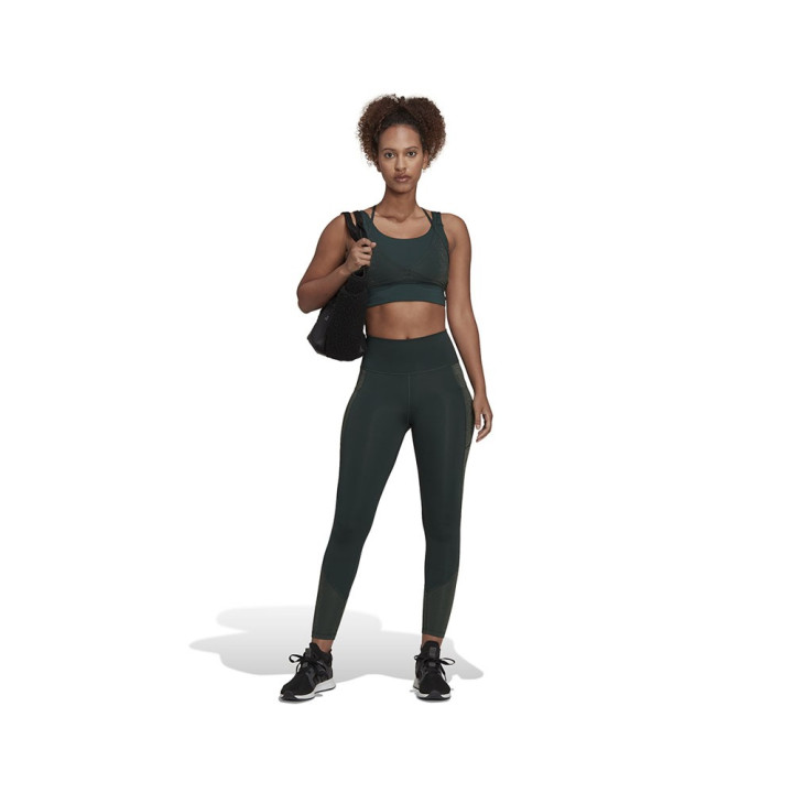 ADIDAS Leggings Sportivi Lurex Verde Donna